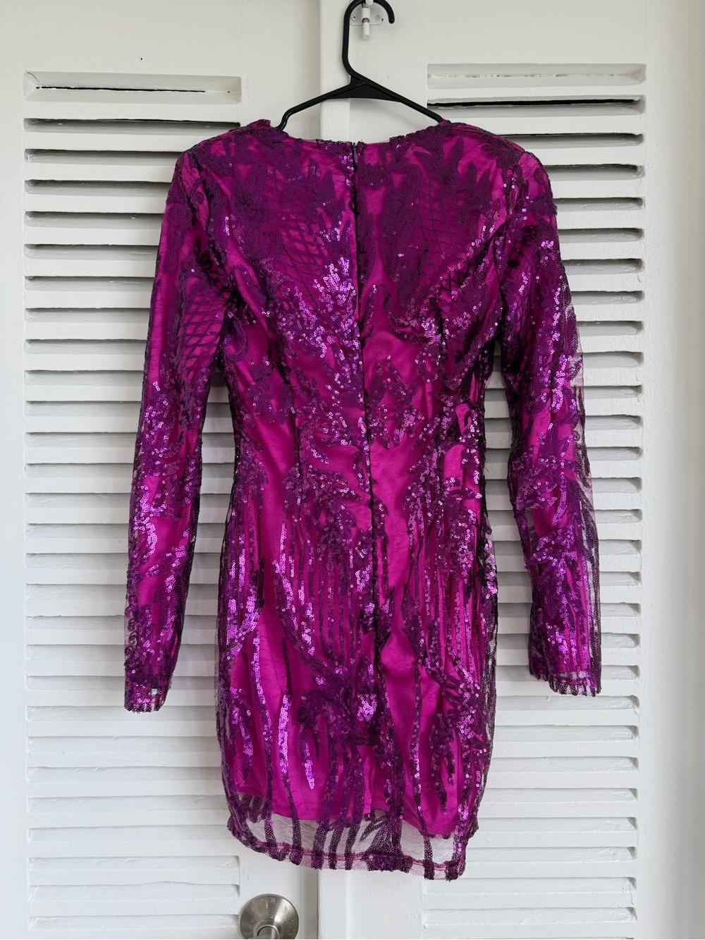 Boohoo Hot Pink Sequin Mini Dress - Picture 8 of 9